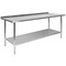 Flash Furniture 72"W Stainless 18 Gauge Work Table - Undershelf NH-WT-3072BSP-GG - alternate 7